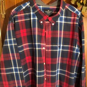 American Eagle Plaid shirt 3XL
